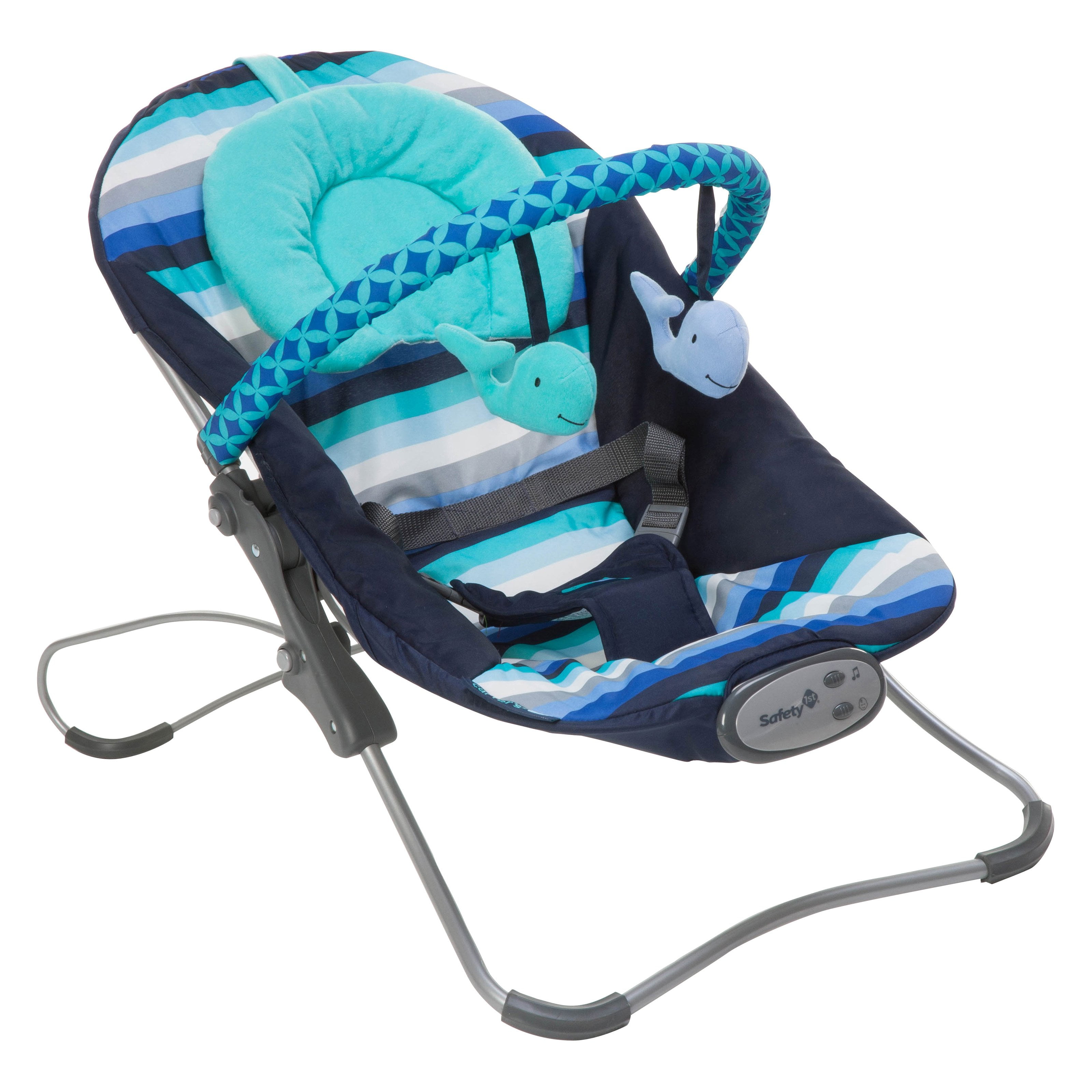 blue baby bouncer