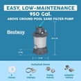 thumbnail image 3 of Bestway 950 Gallon Sand Filter Pump for Above Ground Swimming Pools, 3 of 11