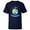 Navy, variant on Star Wars R2-D2 and C-3PO Hanukkah Spinning Dreidel - Short Sleeve T-Shirt for Kids - Customized-White