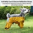 thumbnail image 6 of PEXIOAN Dog Suspender Boots for Small and Medium Dogs, Dog Winter Snow Pants, Non-slip and Waterproof Snow Pants, Protect the Dog's Abdomen and Dog Paws (Yellow, S), 6 of 8