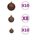thumbnail image 2 of vidaXL Artificial Hinged Christmas Tree 300 LEDs & Ball Set 82.7", 2 of 7