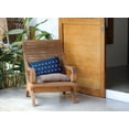thumbnail image 3 of Simply Daisy 14" x 20" Ikat Tears Indoor/Outdoor Polyester Throw Pillow, Autumn Blue, 3 of 3