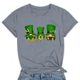 thumbnail image 3 of Fesfesfes Workout Tops for Women Short Sleeve Women Casual Round Neck Short-sleeved Printed T-shirt Top Womens Tops 3XL(US:14), 3 of 4