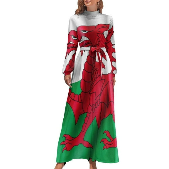 Wales Flag Long Dress summer clothes for women luxury evening dresses 2024 cocktail dresses dresses for woman 2024