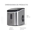 thumbnail image 3 of Maquina Para Hacer Hielos AVERA Hasta 12 Kg Al Dia Portatil MH01 Acero Inoxidable Avera MH01/Acero Inoxidable, 3 of 7