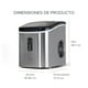 thumbnail image 3 of Maquina Para Hacer Hielos AVERA Hasta 12 Kg Al Dia Portatil MH01 Acero Inoxidable Avera MH01/Acero Inoxidable, 3 of 7