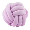 thumbnail image 4 of DOLITY Soft Knot Ball Pillow Round Handmade Throw Pillow for Office Living Room violet, 4 of 9