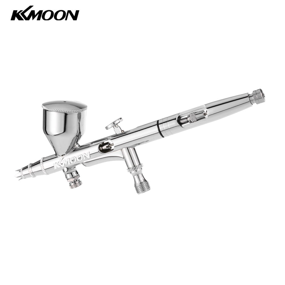 KKmoon Brand New Professional 3 Airbrush Kit With Air Compressor  Dual-Action Hobby Spray Air Brush Set Tattoo Nail Art Paint Supply w/  Cleaning Brush