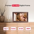 thumbnail image 2 of Digital Picture Frame, 10.1 inch Frameo Digital Frame WiFi, 1280 * 800 IPS  Touchscreen, 32GB Storage,  Share Pictures Video,  Photo Frame , Gifts for Mom, Grandma, Woodgrain, 2 of 6