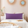 thumbnail image 2 of PiccoCasa Zippered Body Pillow Cover Egyptian Cotton Pillowcases, Jumbo Purple, 2 of 7