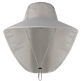 thumbnail image 5 of Sombrero protector UV neutro para la pesca al aire libre en verano, montañismo, sombrero solar con placa de cuello, 5 of 5