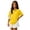 12# Yellow, variant on Girls Short Sleeve Soft Comfortable Polo Shirts Button Closure Kids School Uniform Daily Shirts Hot Pink 130