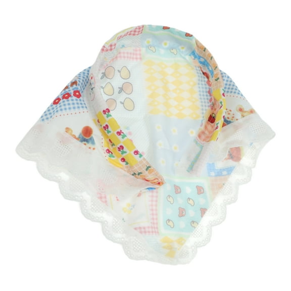 Unique Bargains 1 Pc Headband Fruit Colorblock Triangle Hair Accessories for Women Colorful