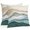 Teal Green Beige, variant on Throw Pillow Covers 16x16 Inch Set of 2, Beige Teal Ombre Waterproof Outdoor Pillow Covers, Modern Geometric Aesthetics Abstract Decorative Cushion Pillowcases for Couch, Sofa, Bed, Garden, Patio