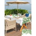 thumbnail image 5 of Outdoor Tablecloth with Umbrella Hole for Patio/Picnic/Party/Camping, Summer Leaves Waterproof Table Cloth Rectangle Table Cover Washable, Green Leaf Country Botanical Pastoral (60"x 84"), 5 of 8