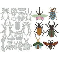 Bug Metal Cutting Dies Stencils Bee and Wings Die Cuts Embossing Tool Metal Templates for DIY Crafts Scrapbooking Photo Album Card Embossing