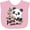 AD-Pink, variant on Inktastic My Papa Loves Me- Cute Panda Boys or Girls Baby Bib