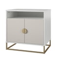 thumbnail image 5 of Kelly Accent Cabinet, White/Taupe, 5 of 12