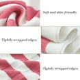 thumbnail image 5 of SHIMELE Cotton Striped Towel - Absorbent Thick Soft Bath Towel for Home, Gym, Beach, Spa - Gray, Pink, Coffee - 29x13 Inch, Luxurious and Versatile, 5 of 6