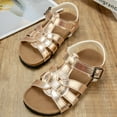 thumbnail image 5 of MEZZALL Summer Girls Sandals Large Sized Casual And Exquisite Floral Cork Shoes Comfortable Versatile Style Toddler Footwear Cozy / 6.5-7 Years, 5 of 8