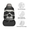 thumbnail image 3 of Lsque Black White Hat Skull Pattern Car Seat Covers for Front Seats , Waterproof Seat Covers for Cars, Sporty Front Seat Covers,Car Seat Cover Protector Front Seats, 3 of 5
