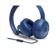 JBL Tune 500 - Wired on-ear headphones - Comfortable and powerful plug ‘n go headphones with JBL Pure Bass sound - Blue