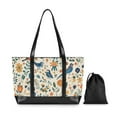 thumbnail image 7 of FORMRS Canvas Laptop Tote Bag for Women with 15.6" Computer Compartments Shoulder Handbag, Cute Animals, 7 of 7