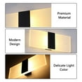 thumbnail image 4 of Irfora Apliques de pared modernos Lámpara de pared LED 6W Interior Arriba Abajo Iluminación de pasillo Luces montadas en la pared para dormitorio Sala de estar Pasillo Decoración de noche Irfora lámpara de pared, 4 of 7