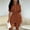 Brown, variant on Dolkfu Collared Dresses for Women Dressy Casual Mini Black Irregular High Low Hem Short Sleeve Shirt Dress Modern Refined Slim Solid Dresses Black,L