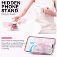thumbnail image 3 of for AirPods 4 Case with Phone Stand, Pink Case Compatible with Apple AirPods 4th Gen 2024, Secure Lock & Magnetic Lid, with Cleaning Kit & Lanyard, Cute Cover for Women Girly, Drop-Proof, 3 of 6