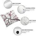 thumbnail image 4 of Nawypu  Throw Pillow Cover Japanese Cherry Asian Style Garden Tree Branch Flowers Blossom Beautiful Floral Decor Lumbar Pillow Case Cushion for Sofa Couch Bed,Set of 2, 4 of 6