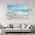 thumbnail image 2 of 8 Pack Art Acoustic Panels Sound Absorbing Beach Ocean Seashell Sandy Seaside Seashells Starfish Sandy Beach Decorative Soundproof Wall Panels Self Adhesive for Nursery Game Room Bedroom 48"x32", 2 of 7