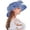 Z Blue, variant on Pxiakgy Clearance Sale!! Kentucky Derby Hats for Women 2025 Elegant Tea Party Hats Organza Victorian Hat Church Hats Wedding Fascinator Hat Solid Color Big Flower Elegant Temperament Sun Hat