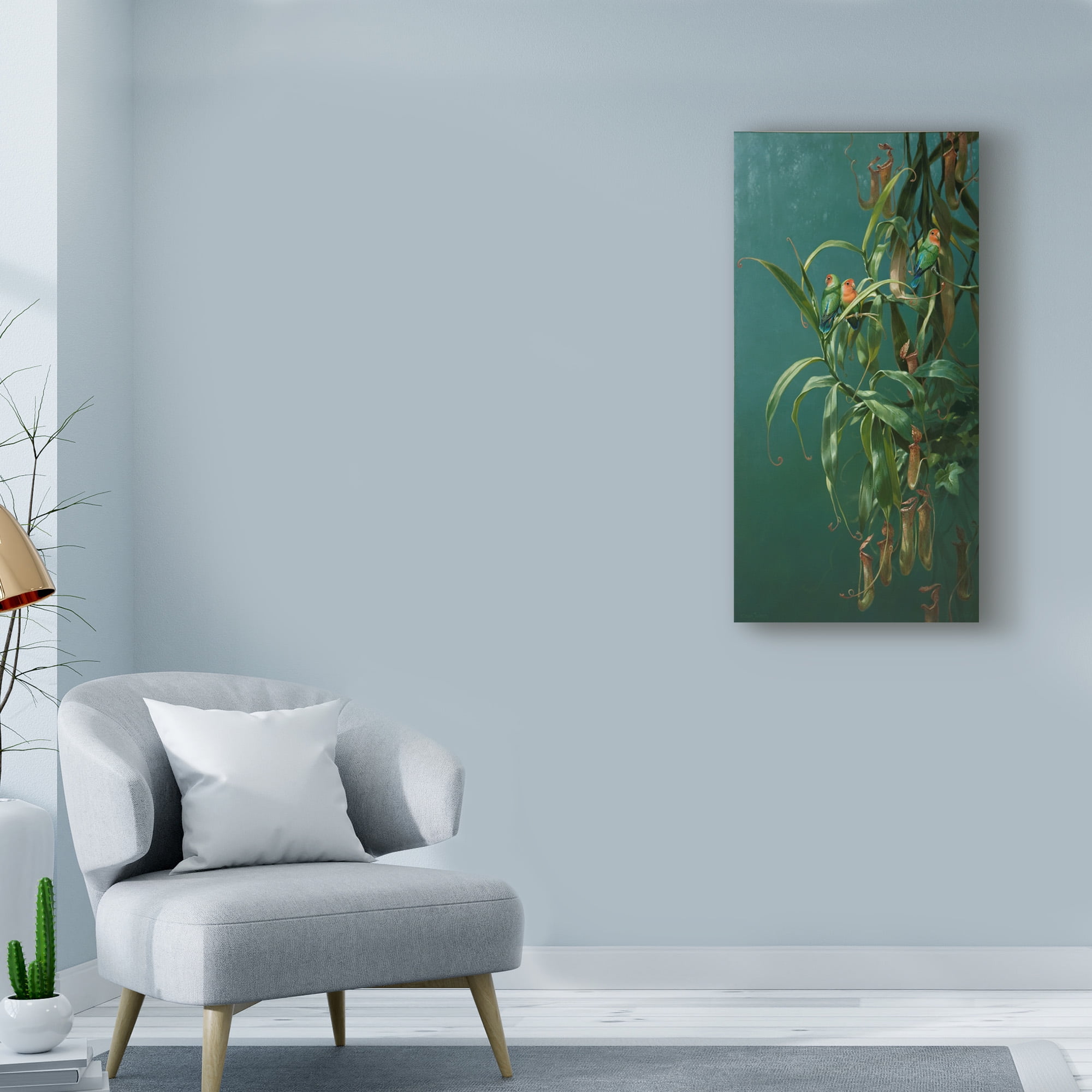 Trademark Fine Art 'Lovebirds 1' Canvas Art by Michael Jackson