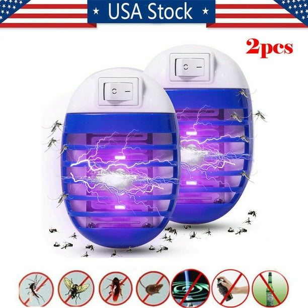 Chainplus Mini Bug Zapper Electric Indoor Insect Killer Mosquito LED Fly Killer 2 Pack