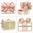 thumbnail image 3 of ABPETE Mini Trinket Box, Bow-knot Gift Box Style Hinged Jewelry Box Vintage Metal Enameled Decorative Box Ring Earrings Jewelry Organizer Gift Box for Women Girls, Pink, 3 of 9