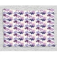 thumbnail image 1 of Floral Tapestry, Retro Blooming Petals with Abstract Swirls and Curves Romantic Composition, Wall Hanging for Bedroom Living Room Dorm Decor, 60W X 40L Inches, Purple Lilac Peach, by Ambesonne, 1 of 2