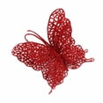 thumbnail image 2 of TureClos - 6 adornos navideños artificiales de mariposas realistas, 2 of 4