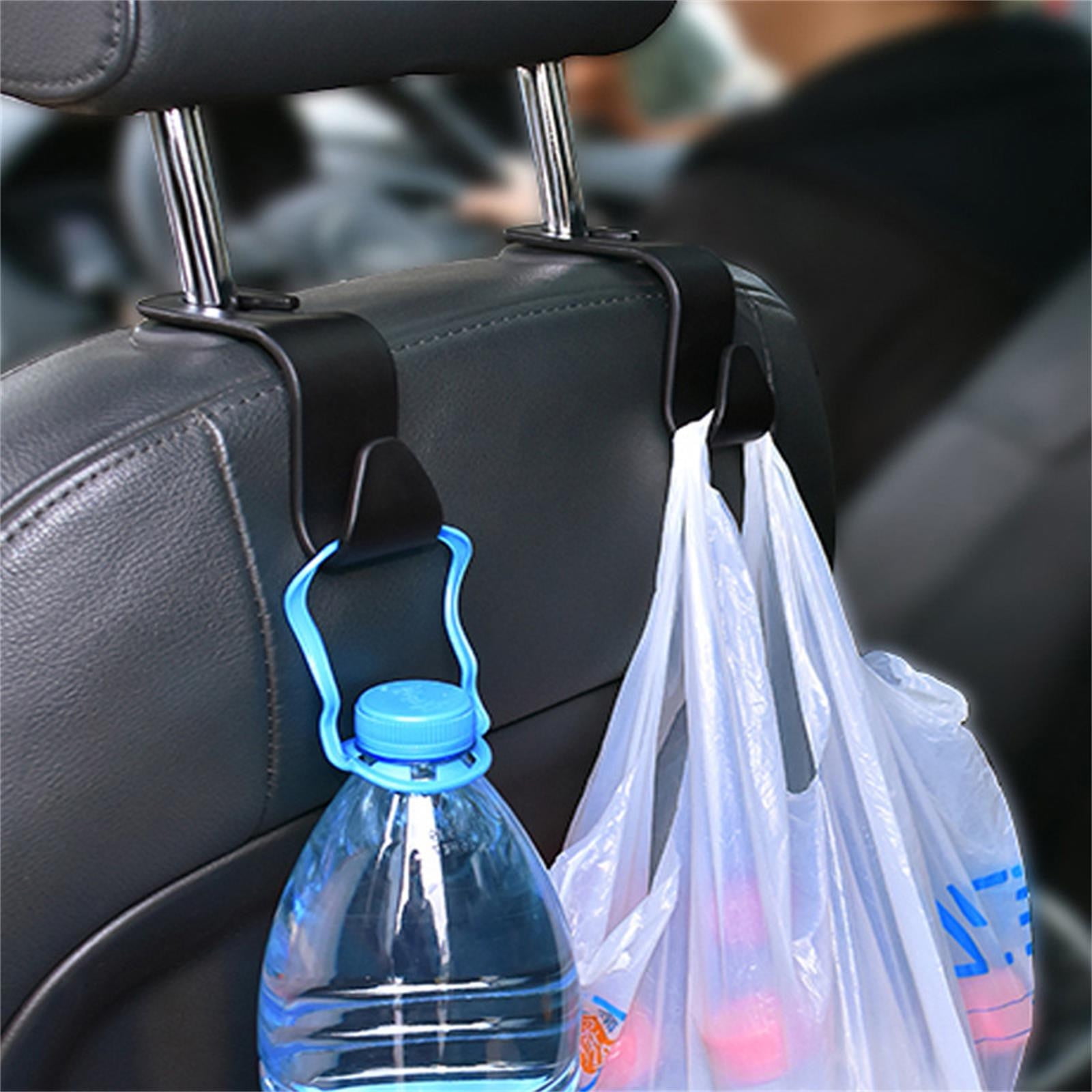 Pack De 6 Crochets De Dossier Siège Voiture - Organisateur Sacs Et Accessoires, Noir