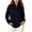 Black, variant on Women Casual Relaxed Solid Color Stand Collar Long Sleeve Full Zip Pocket Outerwear Sweatshirt Jacket Top Khaki
