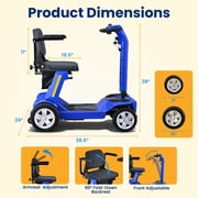 Tcdjtc Mobility Scooter for Seniors, Motorized Scooter for Adults with 300 LBS Capacity