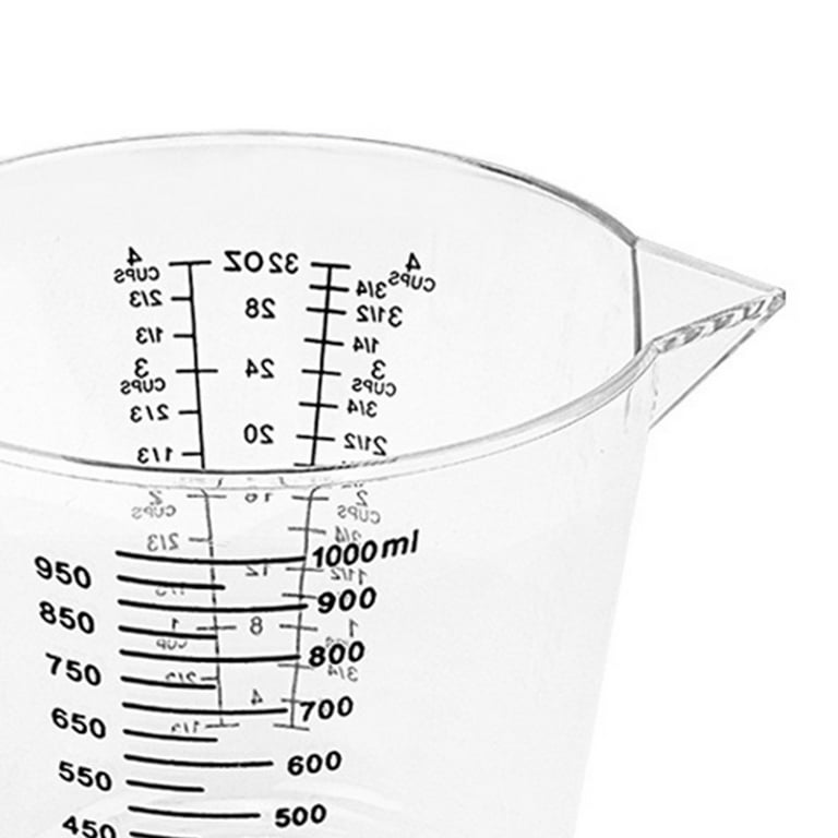 opvise 150ml/300ml/600ml/1000ml Measure Liquid Jug Transparent Large  Capacity High Accuracy BPA Free Liquid Measuring Cup Volumetric Container  Tool