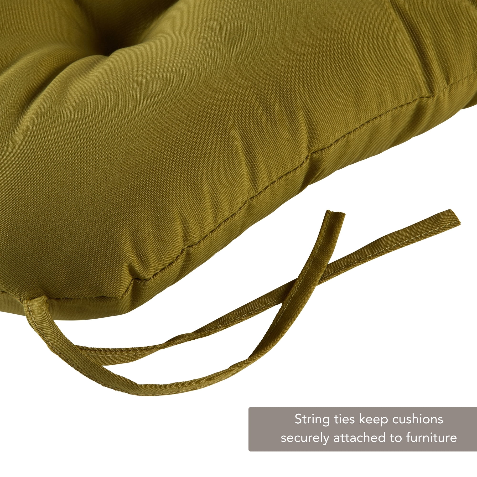 Greendale Home Fashions Kiwi Green Outdoor Dining Chair Cushion (2-Pack)