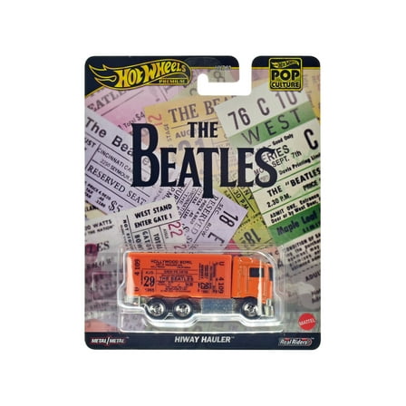 Hiway Hauler Orange with Concert Ticket Graphics "The Beatles" "Pop Culture" Series Diecast Model Car by Hot Wheels