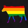 thumbnail image 3 of CafePress - Rainbow Cow T Shirt - Men's Classic Graphic Cotton T-Shirt, 3 of 4