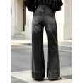 thumbnail image 4 of High Waist Women Wide Leg Long Jeans Casual Denim Pants with Pocket, 4 of 6