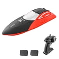 thumbnail image 1 of 2.4GHz Remote Control Boat with Sealed Waterproof Design, 30min Runtime, 15km/h Speed, Dual Batteries Included - Red RC Boat for Beginners, Indoor/Outdoor Use, 80m Control Distance, Gift Box Package, 1 of 6