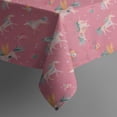 thumbnail image 5 of Pink Unicorn Pattern Square Tablecloth,Waterproof Square Table Cover,Wipeable Spillproof Washable Table Cover for Home Kitchen Party Decor 42"X42"(107x107cm), 5 of 6