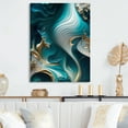 thumbnail image 2 of Designart Abstract Geode Turquoise II Canvas Wall Art, 2 of 5