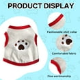 thumbnail image 3 of TELOLY Kitten Clothes,Polyester Dog Clothes for Small Dogs for 1.10-2.20 Lbs Kittens and Puppies,Palm Cotton Breathable Pet Costumes,White,Xs, 3 of 7